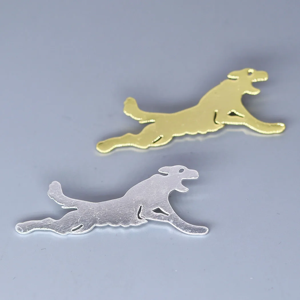 3pcs Wolf German Shepherd Charm for Jewelry Metal Accessories DIY Charms For Jewelry Crafts Findings