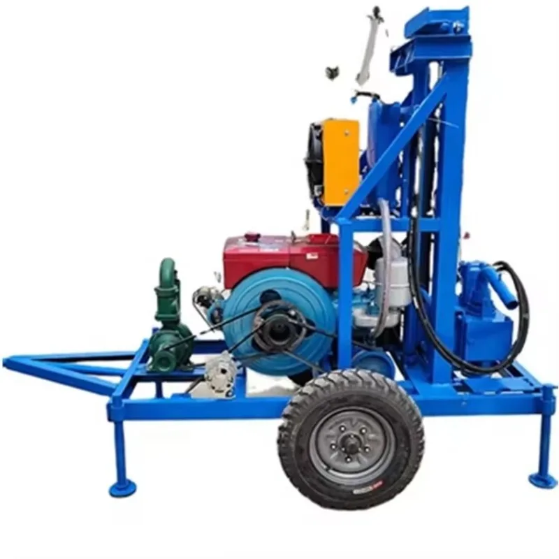 Small Hydraulic Water Well Drilling Rig for Home Use Farmland Irrigation Machine Deep