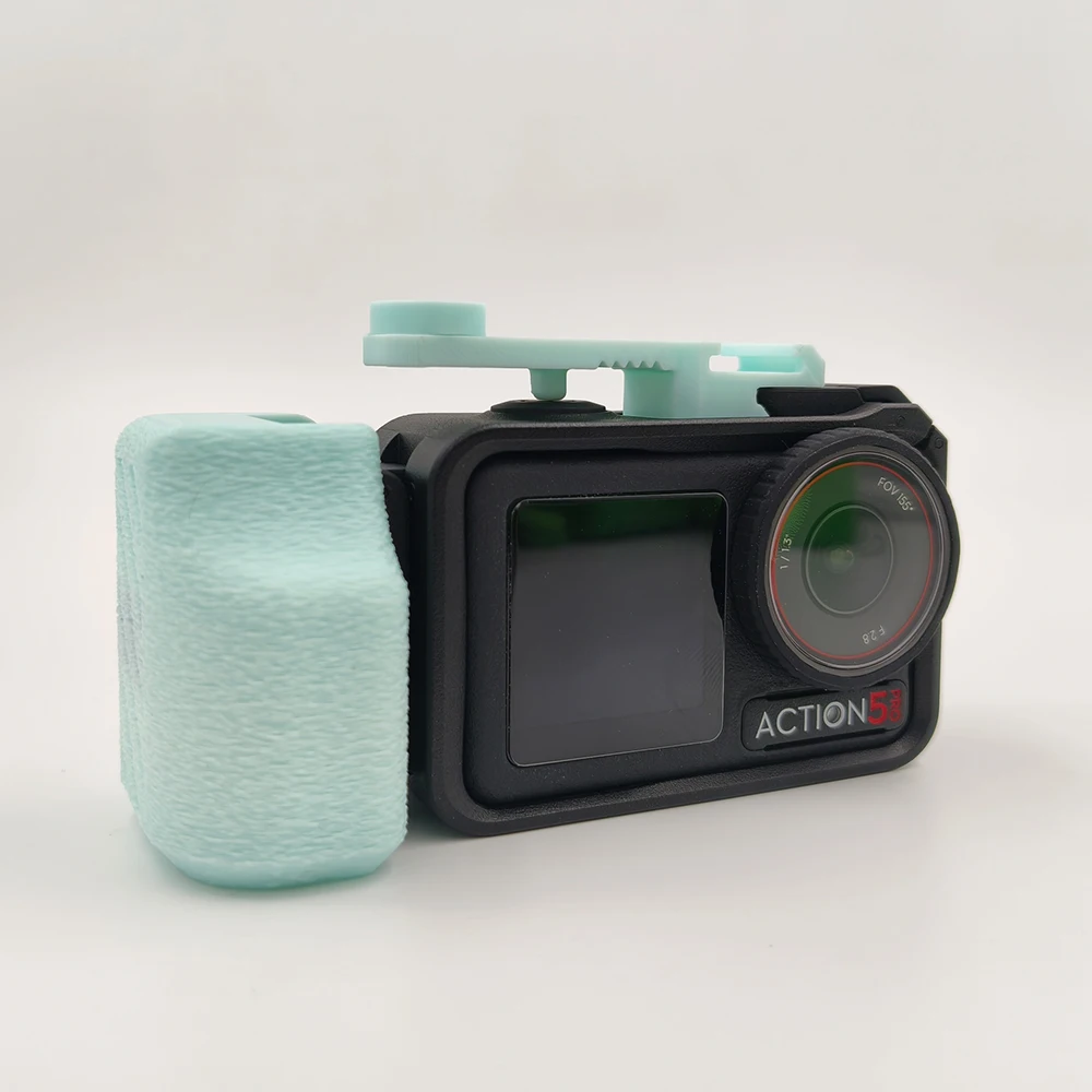 Alça de câmera impressa em 3D para DJI Osmo Action 3/4/5 Pro - Compatível com gaiola original e liberação rápida