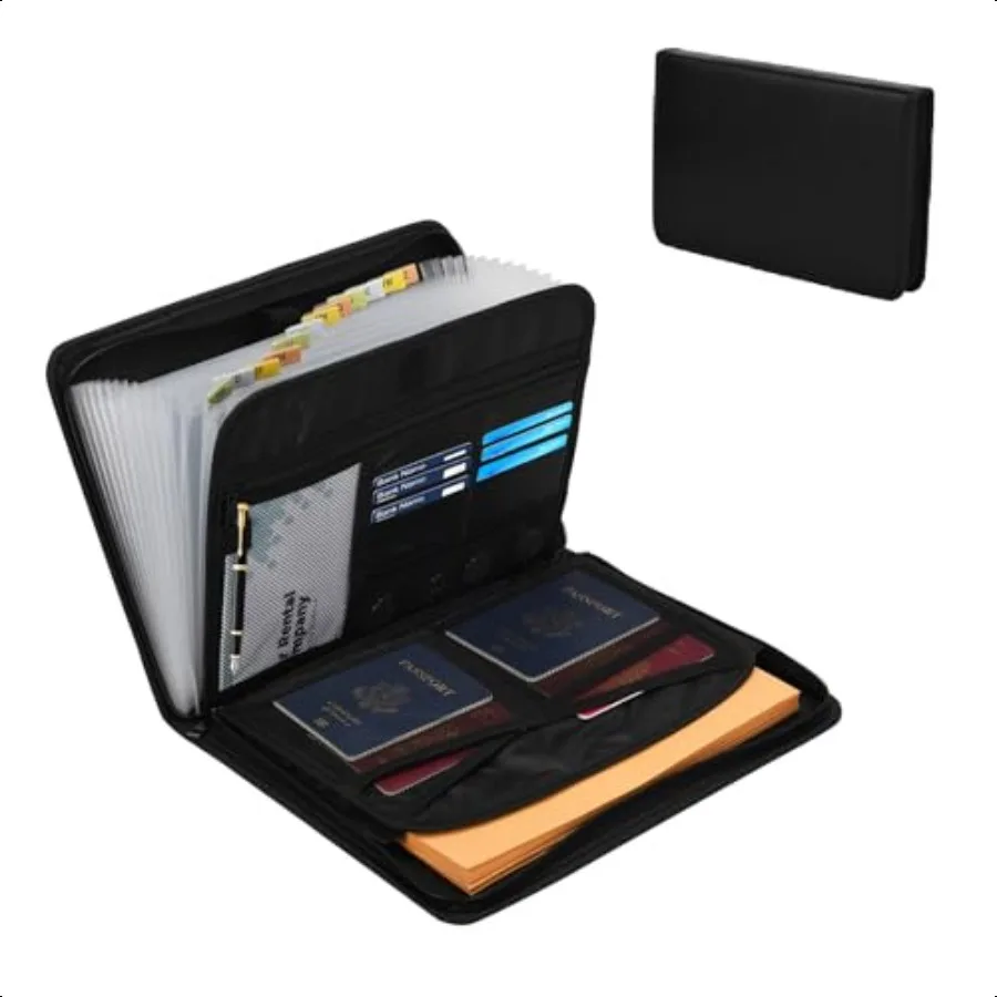 

Accordion File Organizer Waterproof Accordion Document Holder with Zipper Labels 13 Pocket Waterproof Accordion Folder Organize