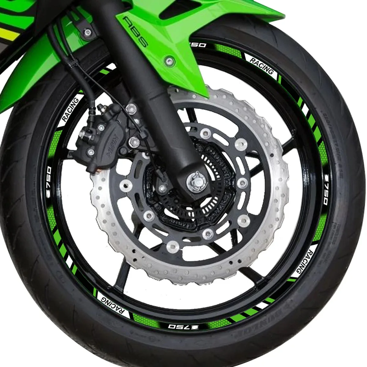 For KAWASAKI Kawasaki Z750 Z 750 Motorcycle Wheel Hub Stickers Reflective Rim Stripe Tape Racing Moto Bike Decals Accessories