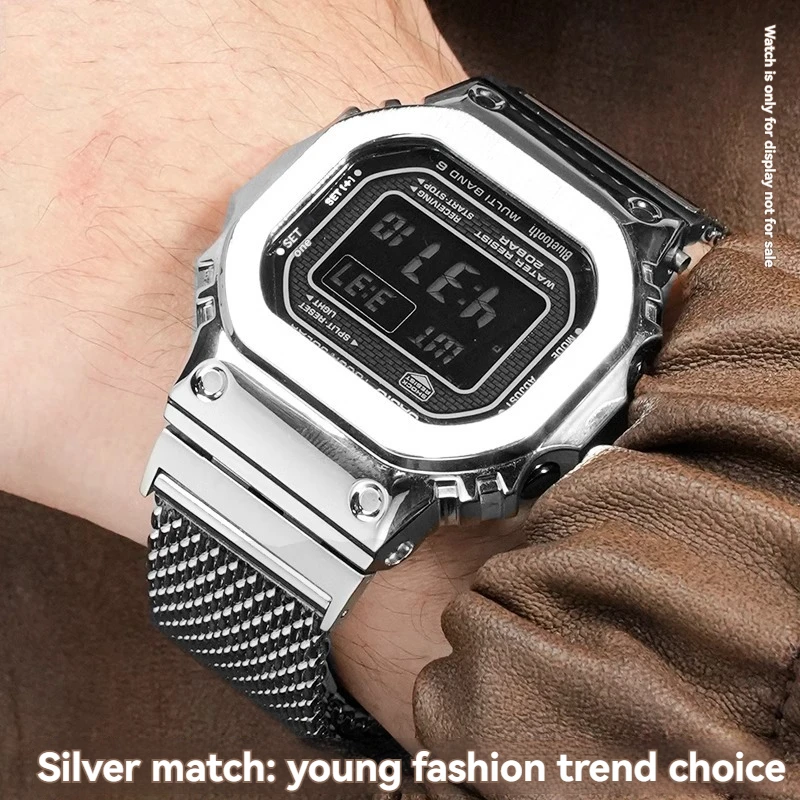 gmwb5000 Stainless steel watchband for casio g-shock 3459 GMW-B5000 Series Metal watch strap Bracelet Modified watch accessories