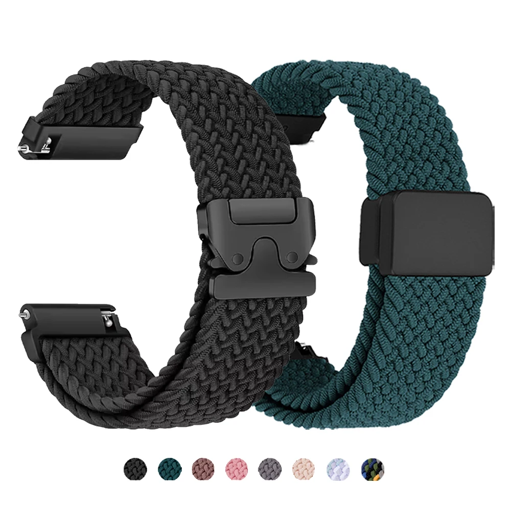 20mm 22mm Nylon Breathable Strap For Xiaomi Watch 5 S5 color 2 S4 Sport Watch Band For AMAZFIT BALANCE 2 Woven Replace Bracelets