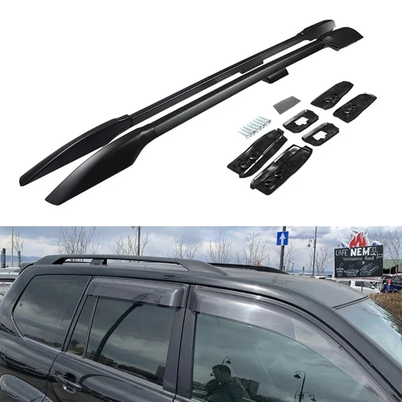 Aluminum Alloy Car Roof Rack For TOYOTA Land Cruiser Prado 120 FJ120 LC120 2003-2009 Luggage Racks Carrier top Bar Roof Rail