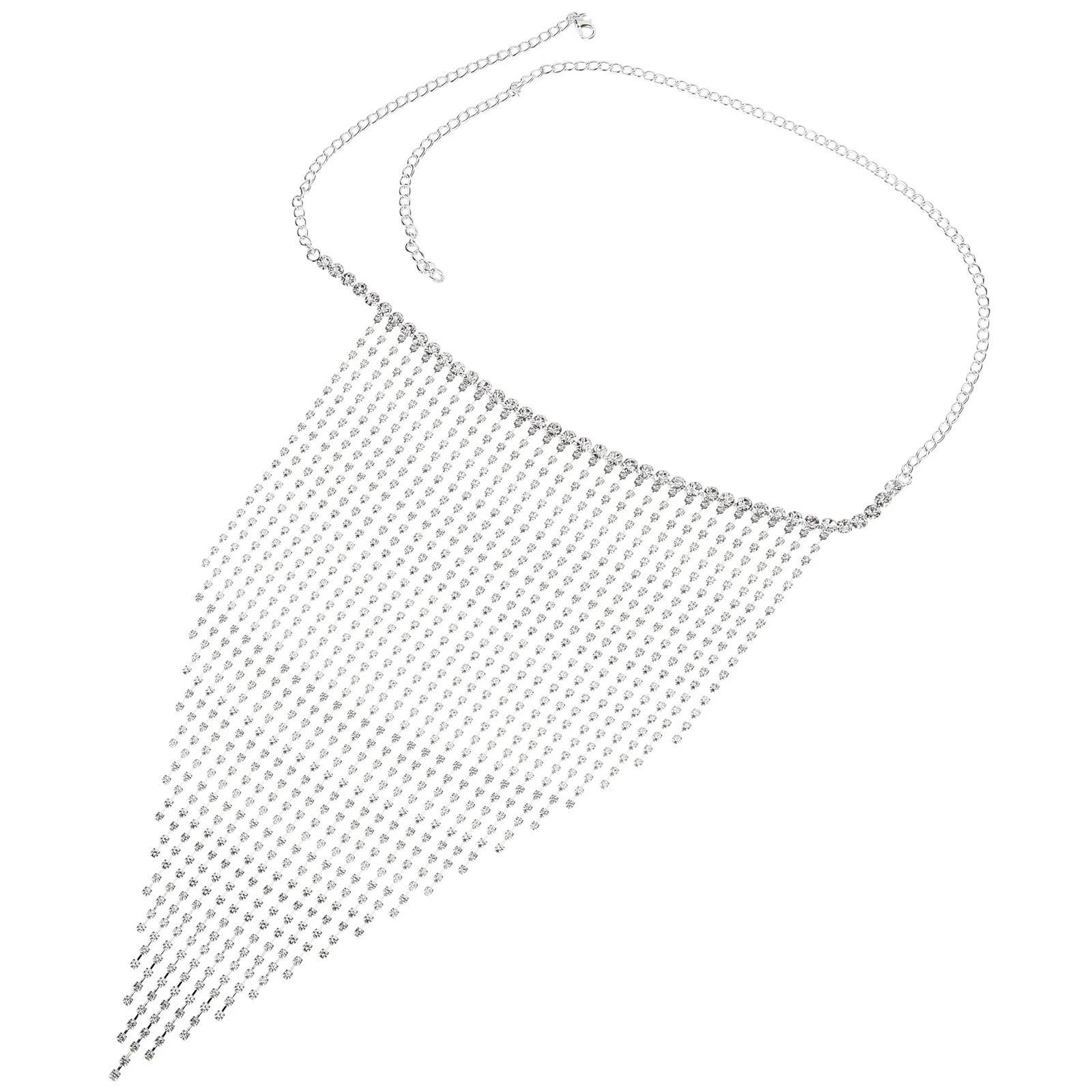 Vintage Rhinestone Tassel Face Chain Elegant Masquerade Face Jewelry Women Costume Accessories for Photography Parties Festivals