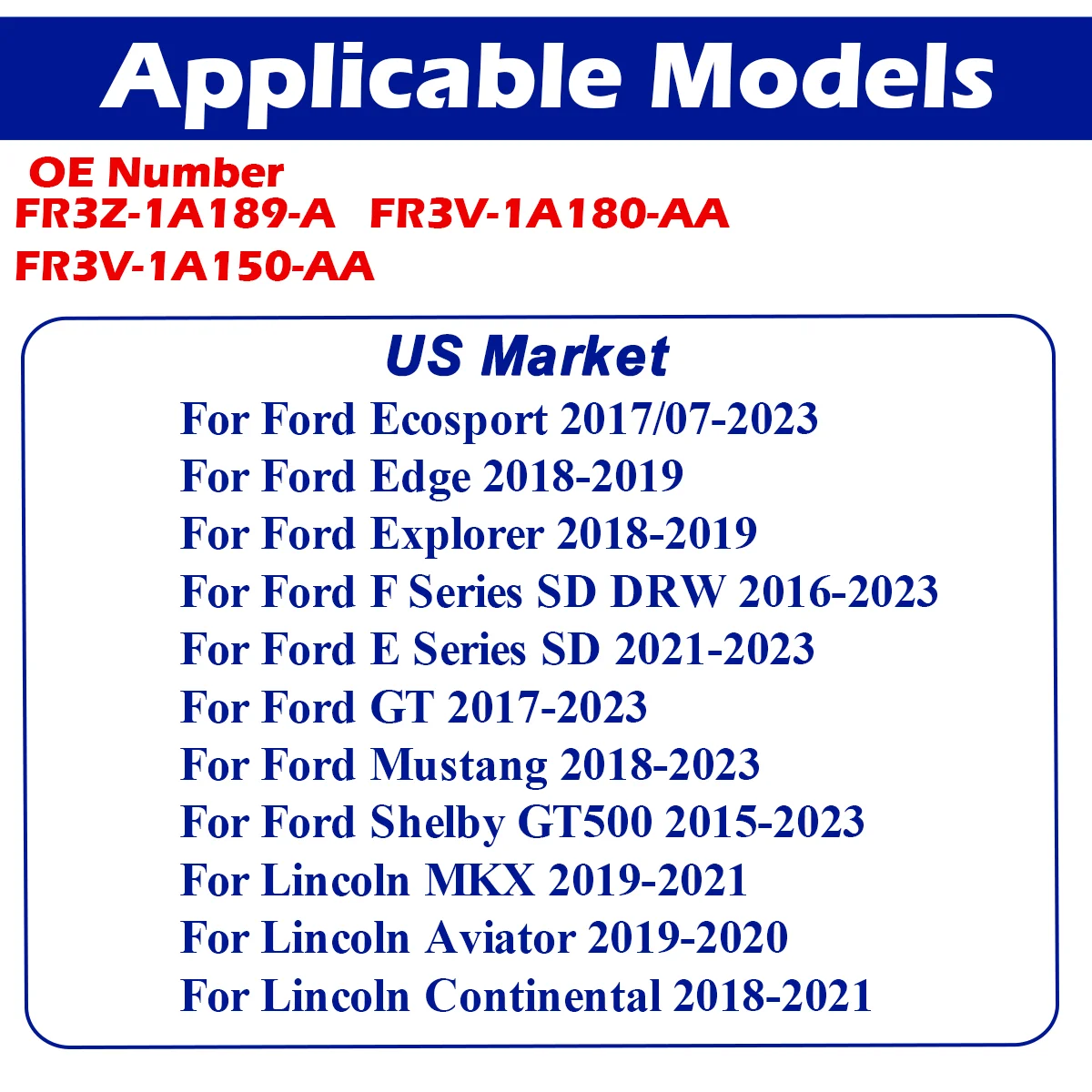 FR3Z-1A189-A TPMS Sensor For Ford Ecosport Edge Explorer F Series SD Mustang Lincoln MKX Continental Aviator 315MHz FR3V1A180AA