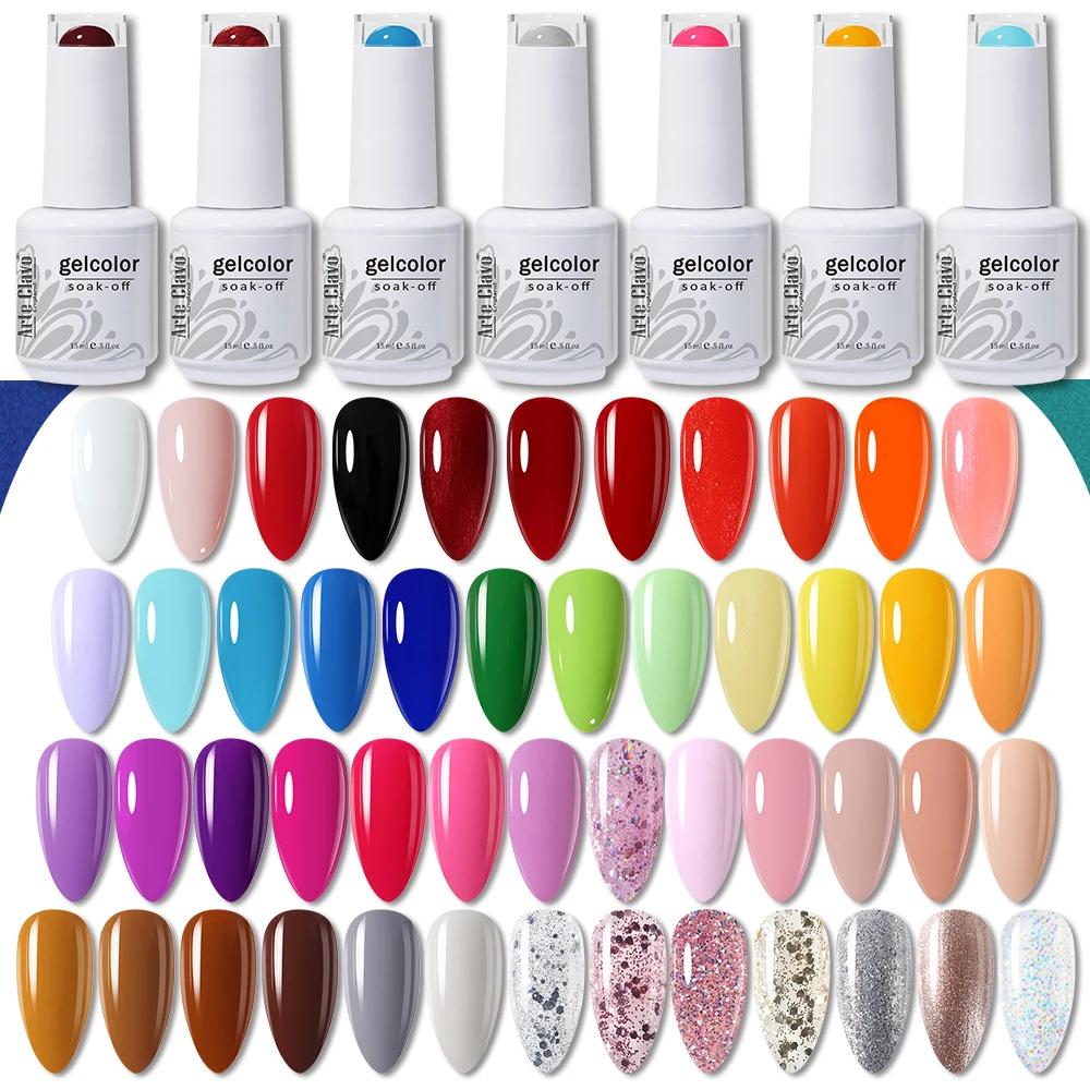 Arte clavo-esmalte de gel uv, cor semi-permanente, molho, led, para nail art, verão, 15ml