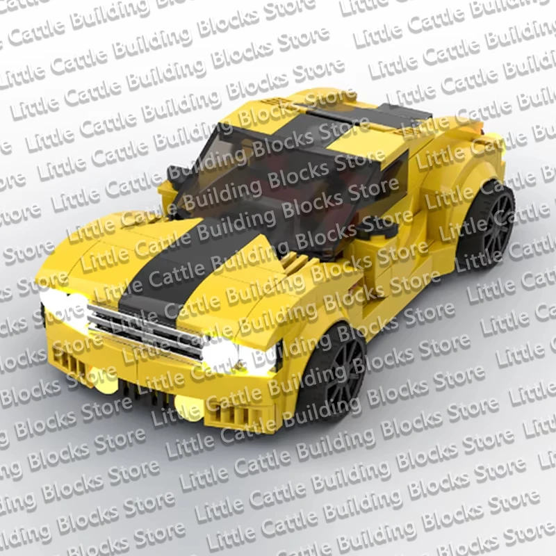 QWERT City Car Model MOC Building Bricks High-Performance Sports Car Modular Technology Children Holiday Gifts Assemble Toy Suit
