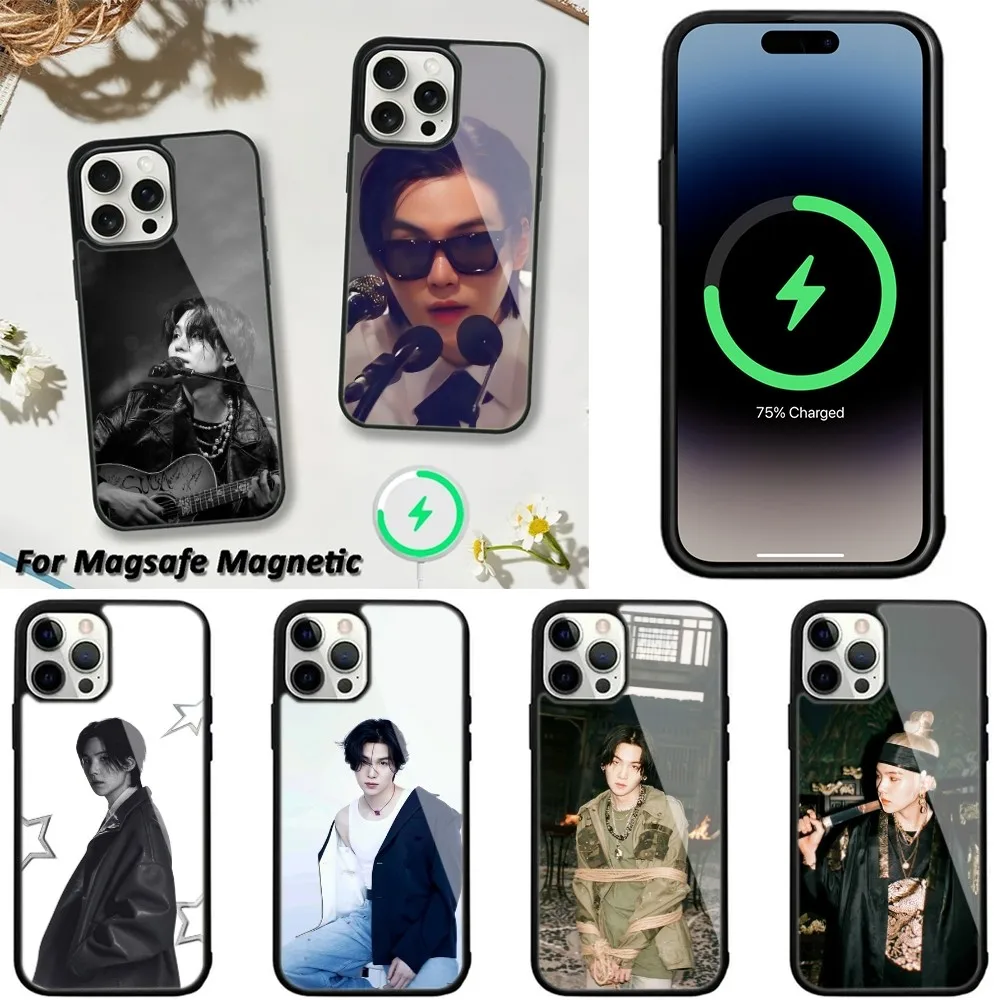 A-Agust D Yoongi S-Suga Phone Case For iPhone 16,15,14,13,12,11,Plus,Pro,Max,Mini Magsafe Magnetic Wireless Charging