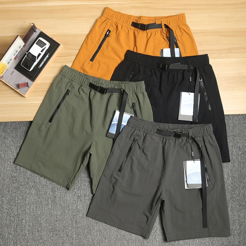 

DWR Waterproof Breathable Men's Casual Pants Thin Qui Dry Outdoor orts Waist Belt Summer Lightweight Straight Leg Trousers