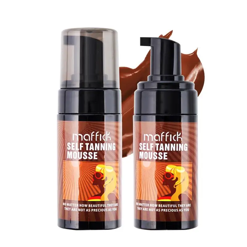 

Summer Skin Self Tanning Cream Tanning Mousse Face Body Natural Glow Body Bronzer cream Sunless Self Tanner Bronzing Lotion