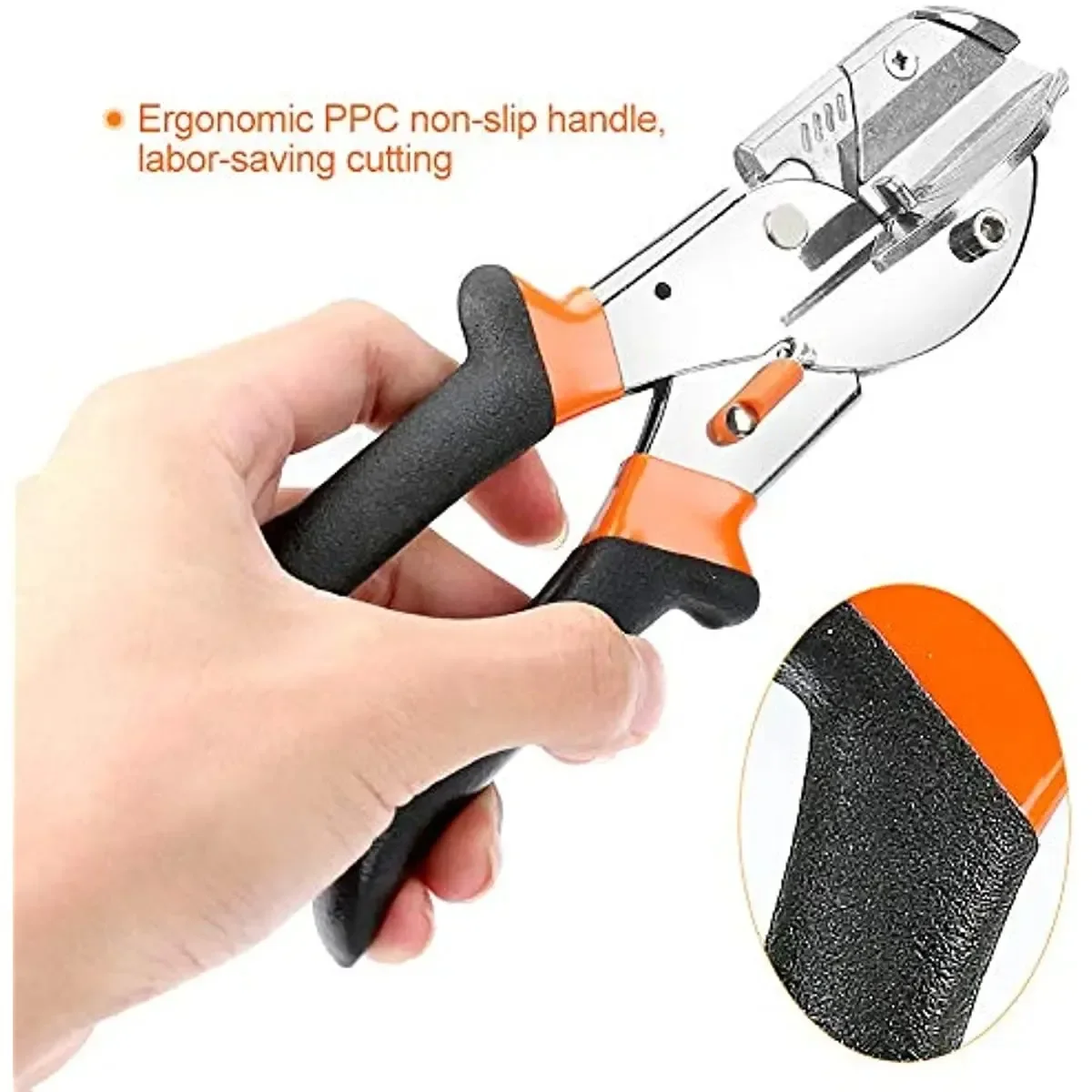 Multi Angle Miter Shear Cutter for Angular Cutting of and Trim from 45 to135 Degree Hand Tools for Cutting Soft Wood Plastic PVC