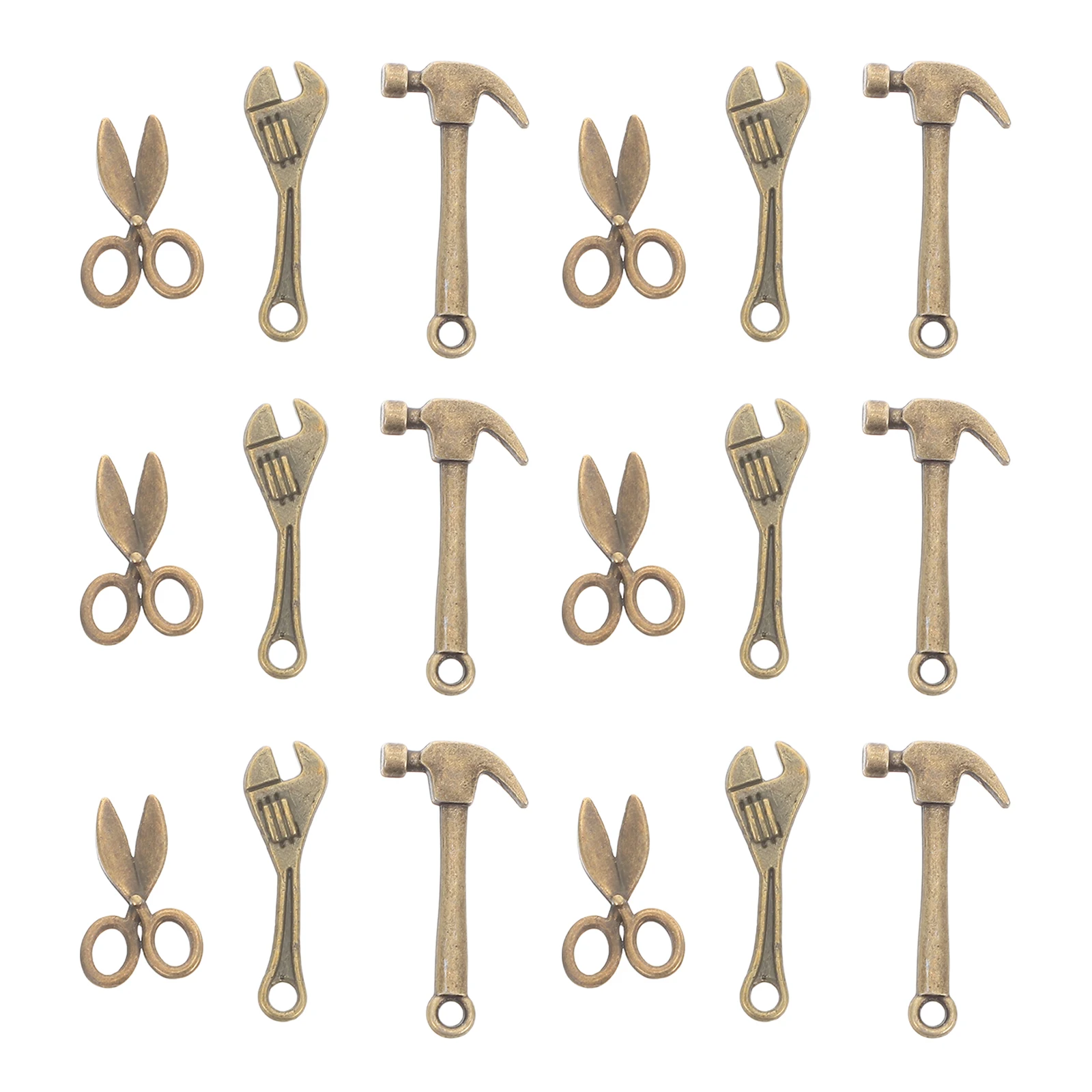 

10 Sets Mini Simulation Tool Scissors Dollhouse Accessories Desktop Decorations Metal Alloy Miniature Tools