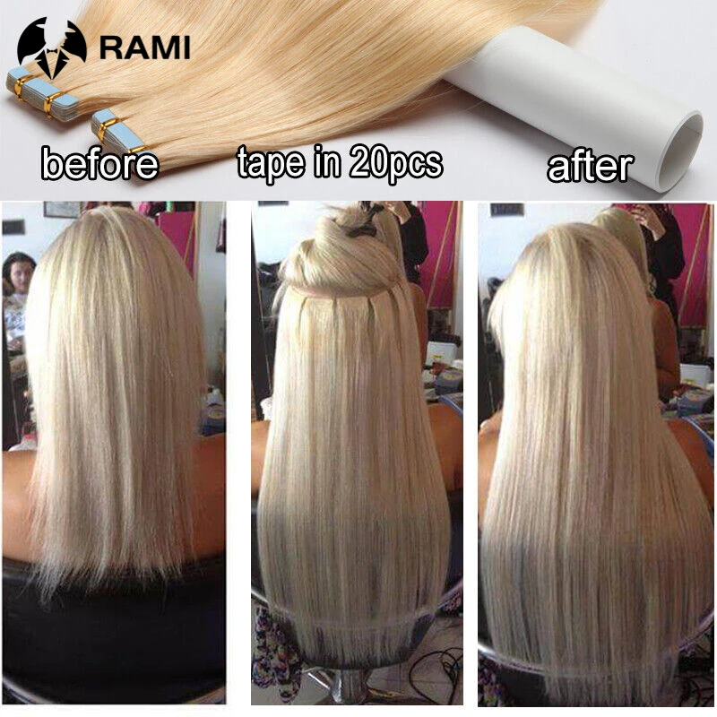 Human Remy Hair Tape In Hair Weft 20pcs 26inch 50g #4 P18-613 Hair Extensions Transform Style Wedding Factory Direct Salon