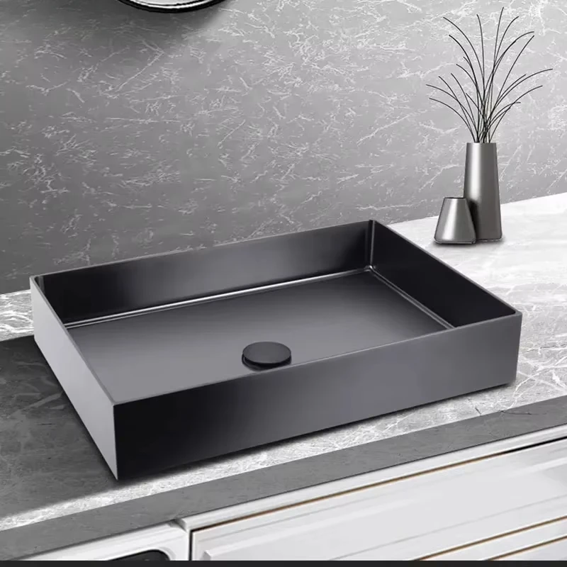 stainless steel table basin sink gunmetal light luxury stainless steel wash basin gunmetal bathroom basin sink