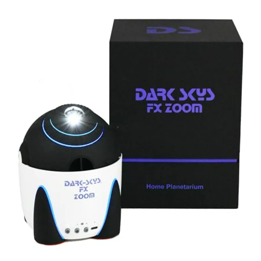 

Проектор звездного неба Dark Skys FX Zoom Galaxy Planetarium со светодиодной подсветкой для домашнего декора, черно-синий, для полного погружения в космическое пространство