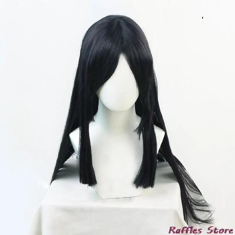 Anime Kisatsutai Nakime kostum Cosplay dua belas Moons Juuni Kitsuki Halloween karnaval Kimono setelan Wig bakiak