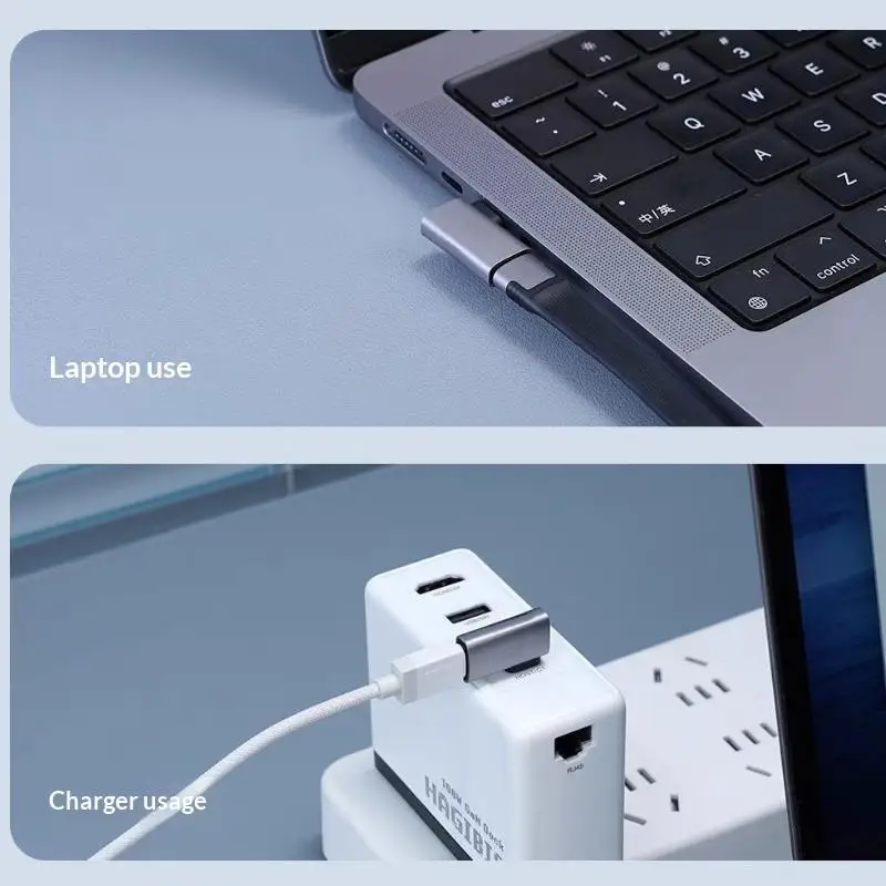 USB4.0 40Gbps OTG Adapter 240W Fast Charging Converter 90-Degree USB Type-C Data Cable For Laptop Phone 8K60Hz