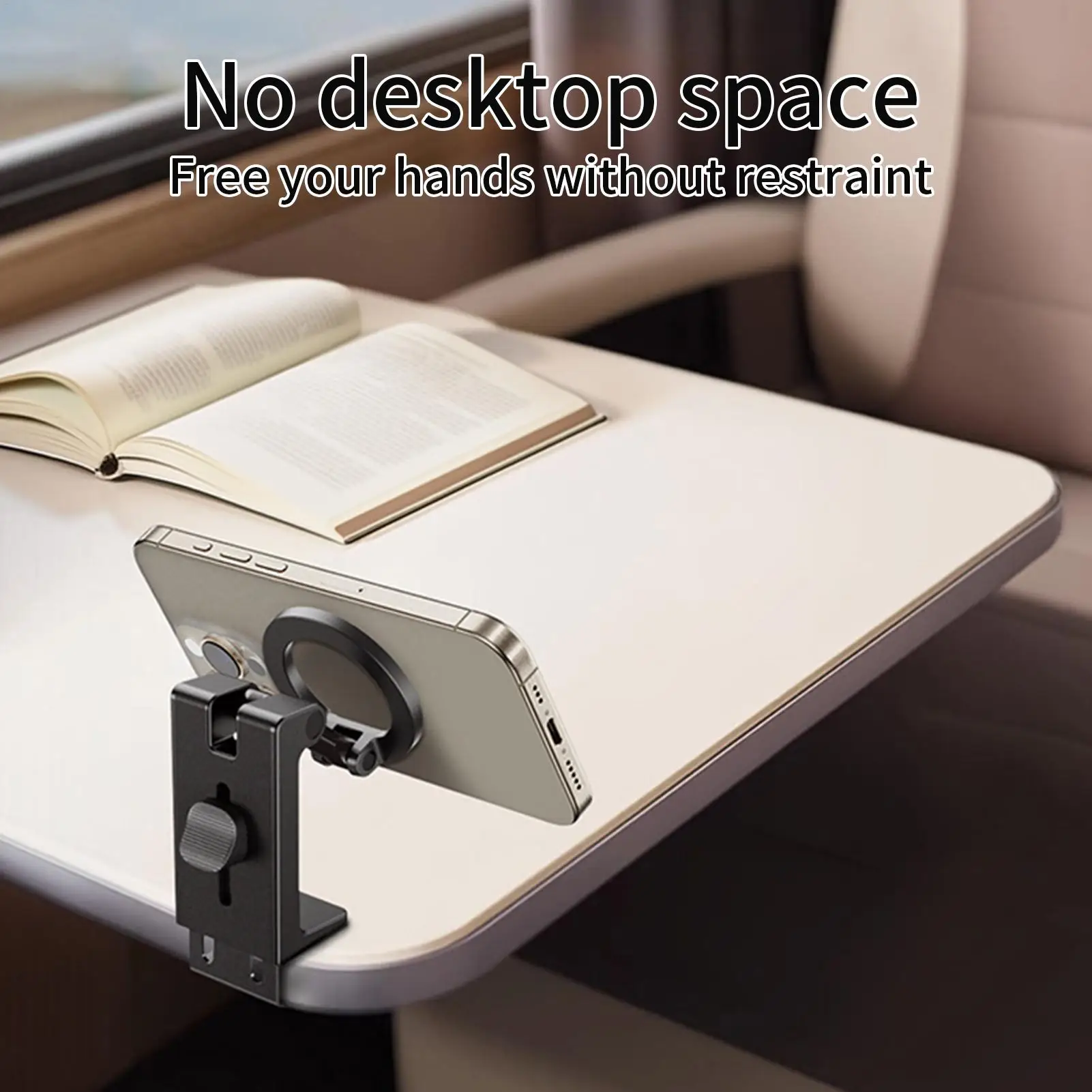 

Magnetic Travel Phone Holder Phone Stand For Car Backseat Vibration-Proof Smartphones Stand For Calling Navigation Video