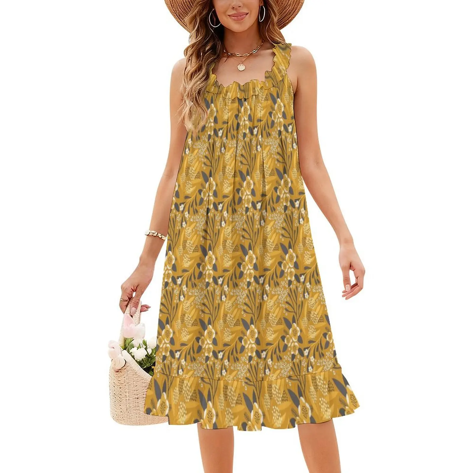 Robe d'été florale style coréen - usage example