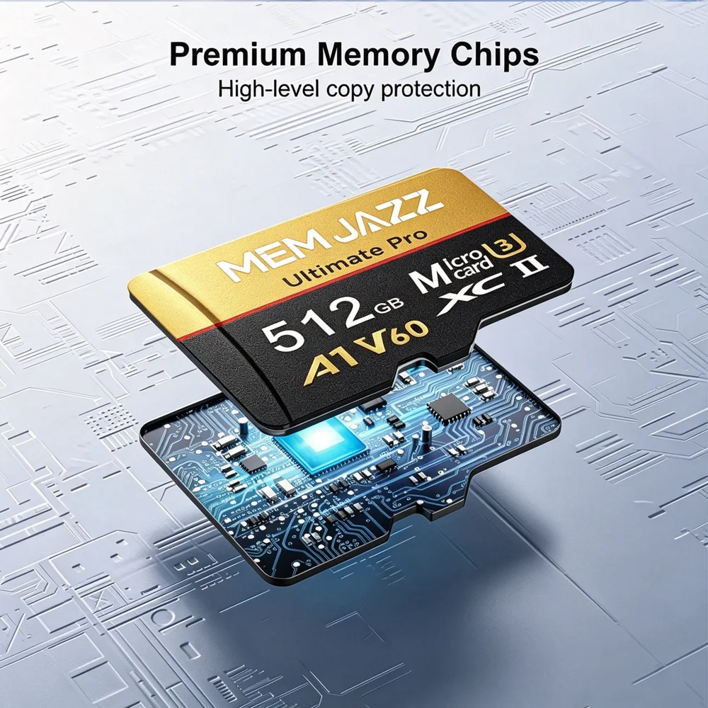 High-Speed Micro TF SD SD Card 32GB 64GB 256GB 512GB Class 10 U3 V30 for IP Camera Home Security System