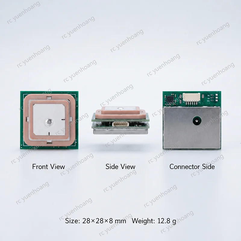 1PCS Stackable Dual Antenna Positioning Module MPU9250 Compass Dual Band GNSS GPS BDS GLO GAL Receiver for FPV Fixed Wing Drone