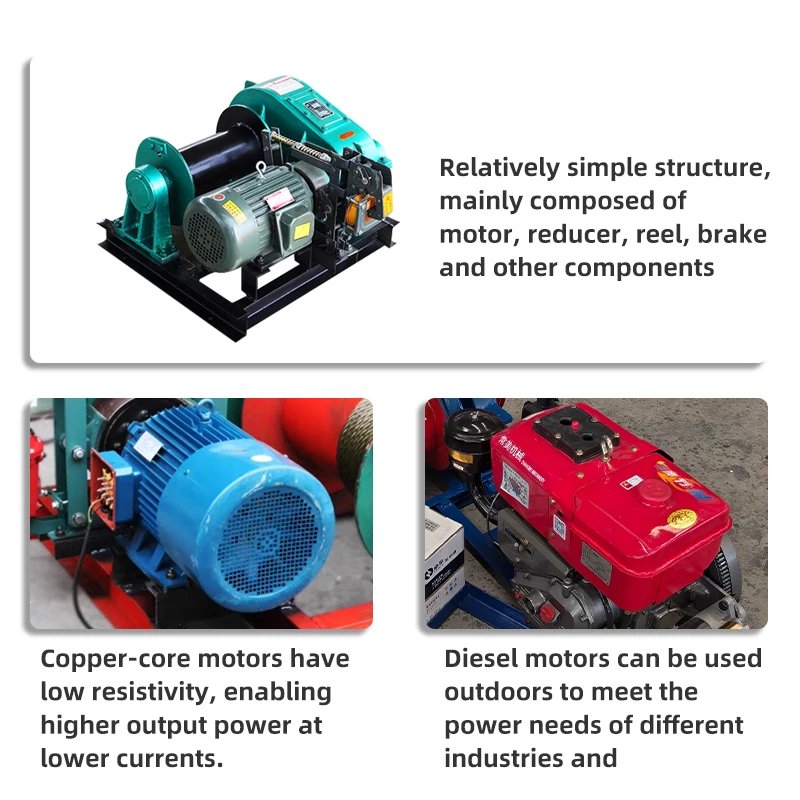 Hot Selling CD/MD Wire Rope Electric Crane 3 Ton 5 Ton 10 Ton