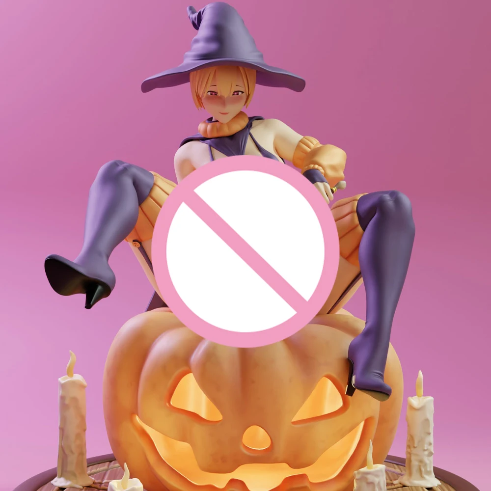 

1:24 Naughty Witch Halloween 3d Printed Model Resin Unpainted Figure Model Kit NSFW Miniature Garage Gk Kits Unassembled Diy Toy