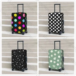 Polka dots padrão grosso elástico bagagem capa protetora com zíper terno para saco mala cobre carrinho capa de viagem