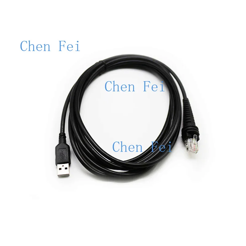 5pcs USB 3M Straight Cable For Honeywell 1900G 1200 1300G 1450 Barcode Scanner Dada Transfer Cable