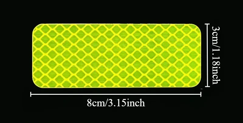 Fluorescent Yellow Green Reflective Stickers Waterproof Safety Decals For Car Truck Motorcycle Bike