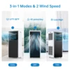 ポータブルエアコン 8000 BTU、3-In-1 AC 冷却ユニット、2 スピード、24 時間タイマー、低ノイズ、部屋オフィス用の迅速な設置 2