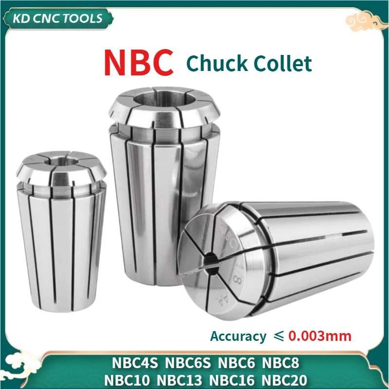 1PCS NBC25 NBC32 Chuck Collet 4S 6S 6 8 10 13 16 20 1/8 3/8 3/4  CNC Spring Lathe Milling Collet Chuck Lathe Tool Holder