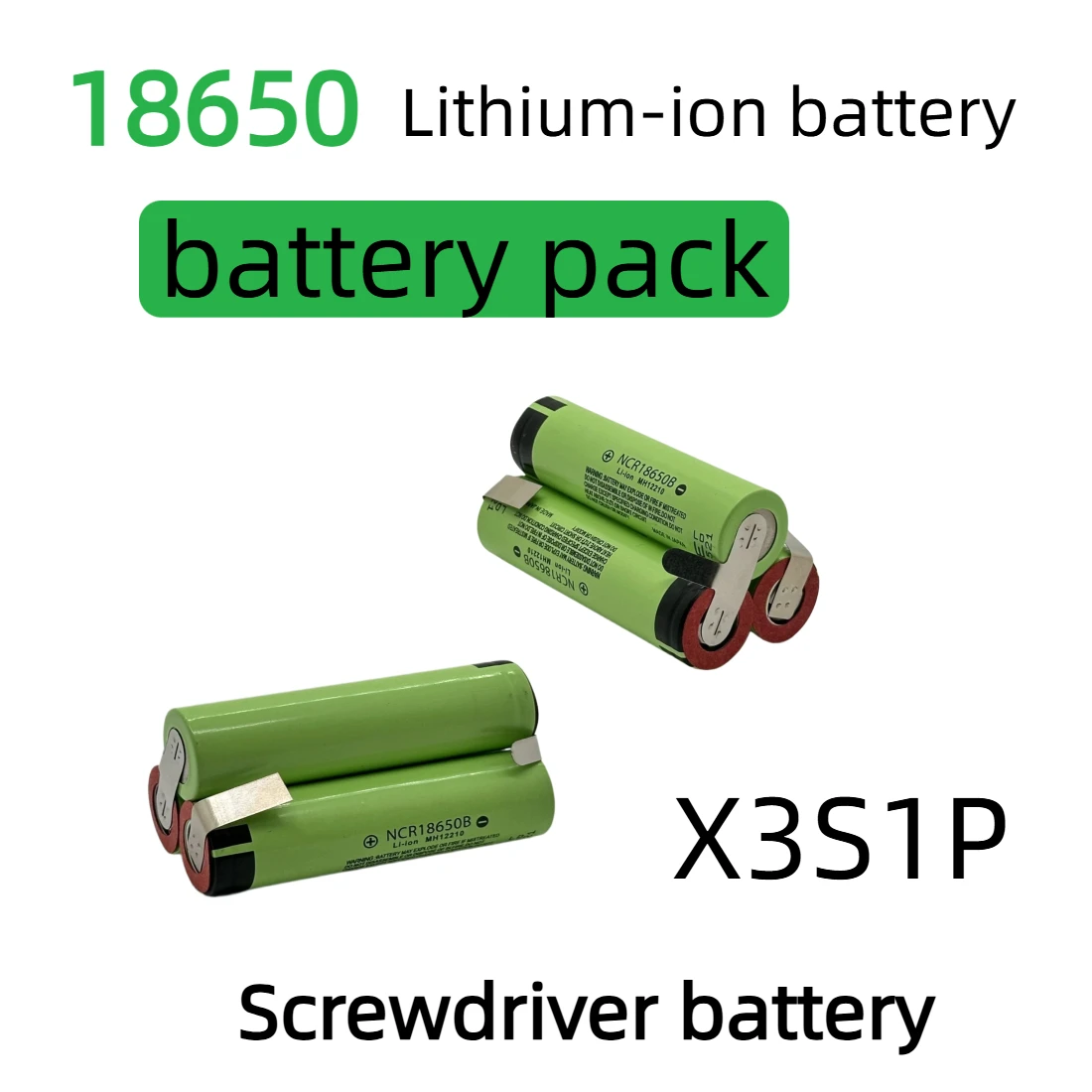18650  Rechargeable Battery 3400mAh 6800mAh 20A Discharge Battery Pack 12V 16.8V 21V For Cordless Electric Drill Screwdriver