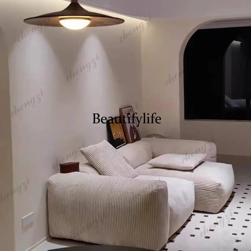 Modern Gray Living Room Sofas Designer Italian Curved Floor Sofa Living Room Corner Boneless Banken Woonkamer Furniture For Home