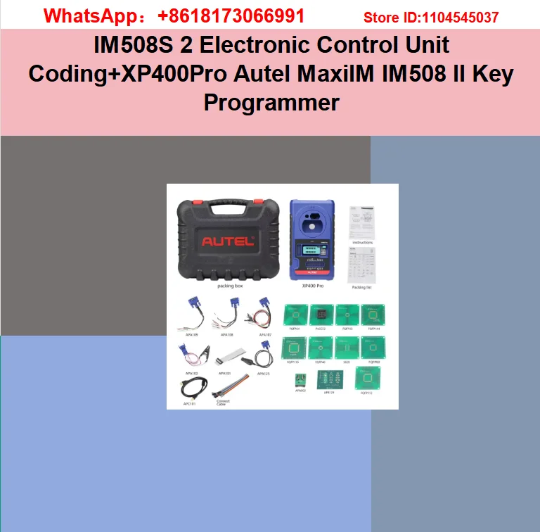 IM508S 2 Electronic Control Unit Coding+XP400Pro Autel MaxiIM IM508 II Key Programmer