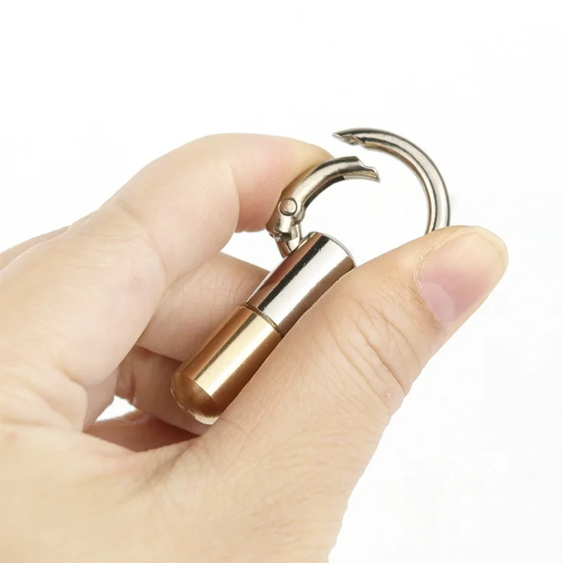 Snijgereedschap Roestvrijstalen Multifunctionele Edc Draagbare Mini Tool Key Ring Hanger Tool Capsule Mes Tiny Snijgereedschap