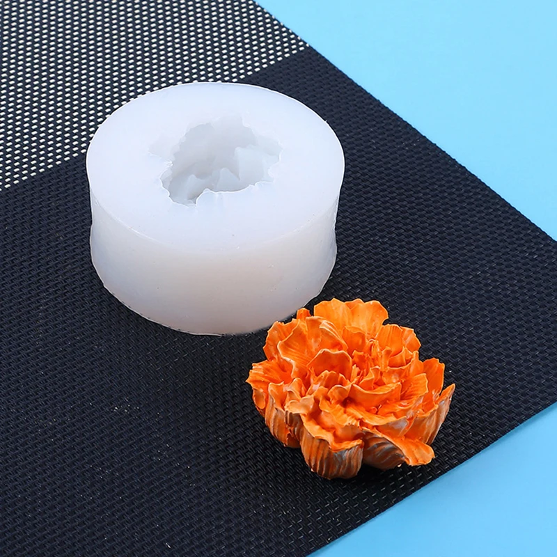 Cetakan sabun silikon bentuk bunga 3D DIY cetakan sabun bentuk lilin perlengkapan dekorasi kue cetakan plester aromaterapi