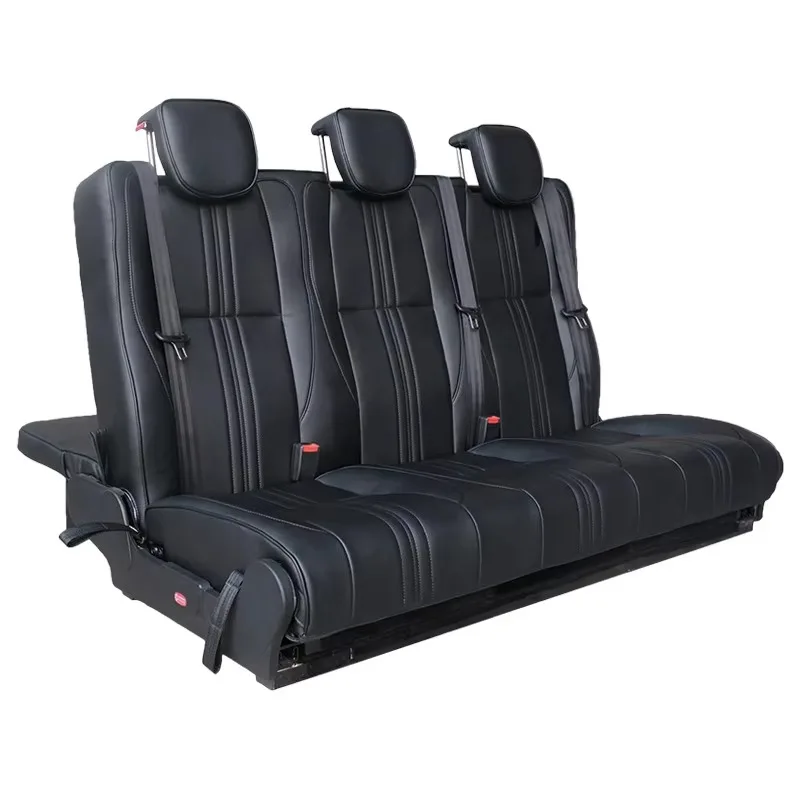 Comfortable Folding RV Camper Van Sofa Seat Bed Three Passenger Seats for Motorhomes