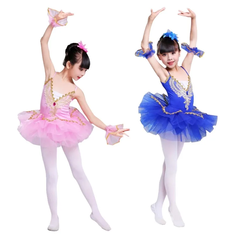 

Ballet dress costume children sequined tutu skirt sling gauze skirt new children's performance fluffy skirt