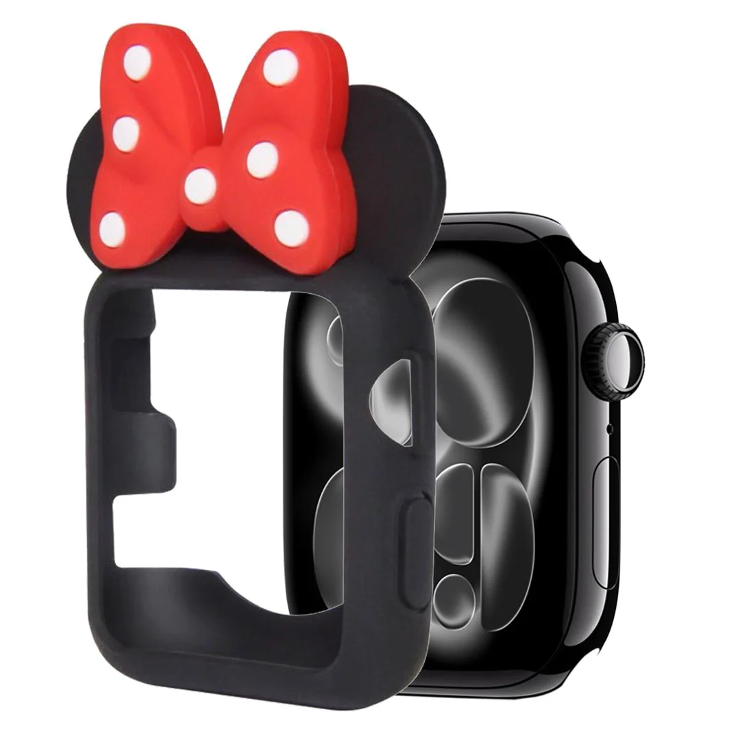 Cartoon Silicone Case For Apple Watch 11 10 46/42mm Series 9 8 7 45/41mm Protective Shell iWatch 6 5 4 SE3 44/40mm Replace Shell