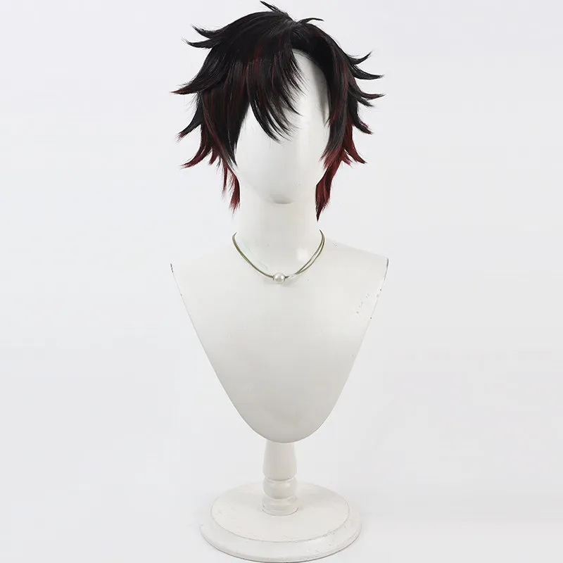 Virtual YouTube Vtuber Sakayo Souma Cosplay Wig Halloween Carnival Party Props Synthetic Hair Heat Resistant Fiber + Wig Cap