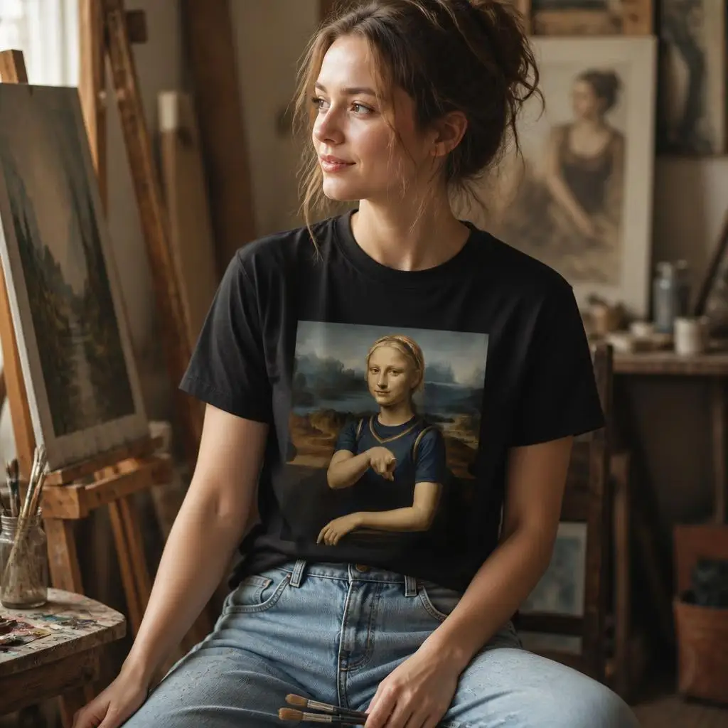 Sophie Cunningham Mona Lisa Men T Shirt 100% Cotton Clothing Fun Short Sleeve Tee Gift T-Shirts