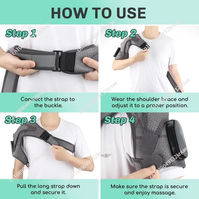 Controller Electric shoulder pads Middle-aged and elderly joint strain Heating vibration neck and shoulder massager