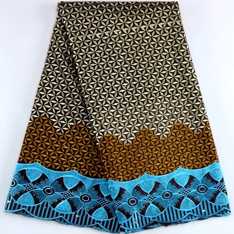 

Latest African Cotton Dry Stones Laces Fabrics 2023 High Quality Swiss Voile Laces Fabrics For Women Prom Dresses Sew Material