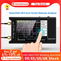 NanoVNA-H4 Vector Network Analyzer 4.0inch LCD Touchscreen 10KHz-1.5GHz Antenna Analyzer Measuring Shortwave MF HF VHF UHF UHF