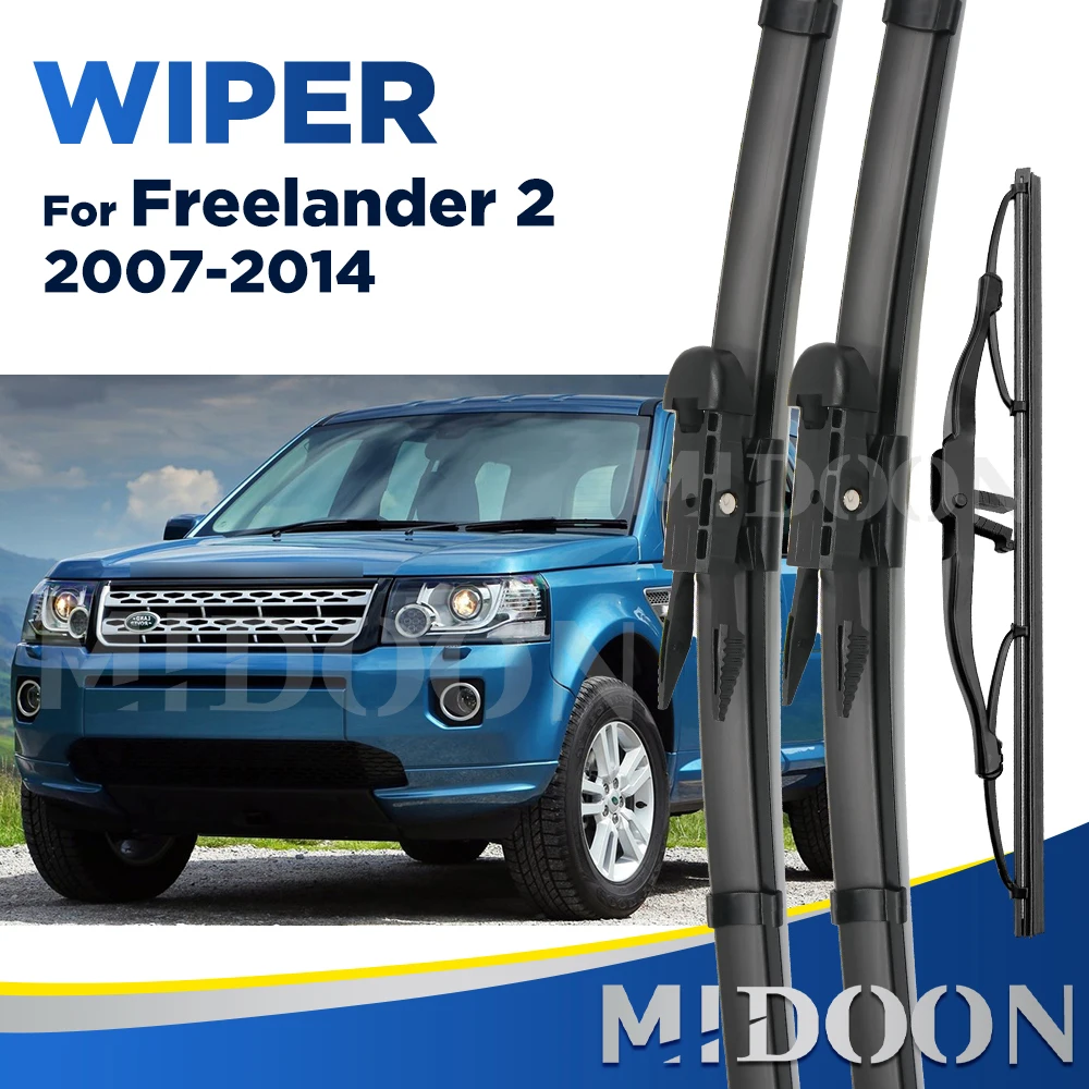 

MIDOON 24"20"14" Windshield Wiper Blades For Land Rover Freelander 2 2006-2014 Front Rear 2013 2012 2011 2010 2009 2008 2007