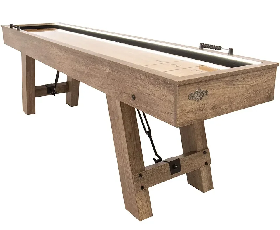 High-quality Indoor Leisure Entertainment Shuffleboard Game Dedicated 9'shuffleboard Table