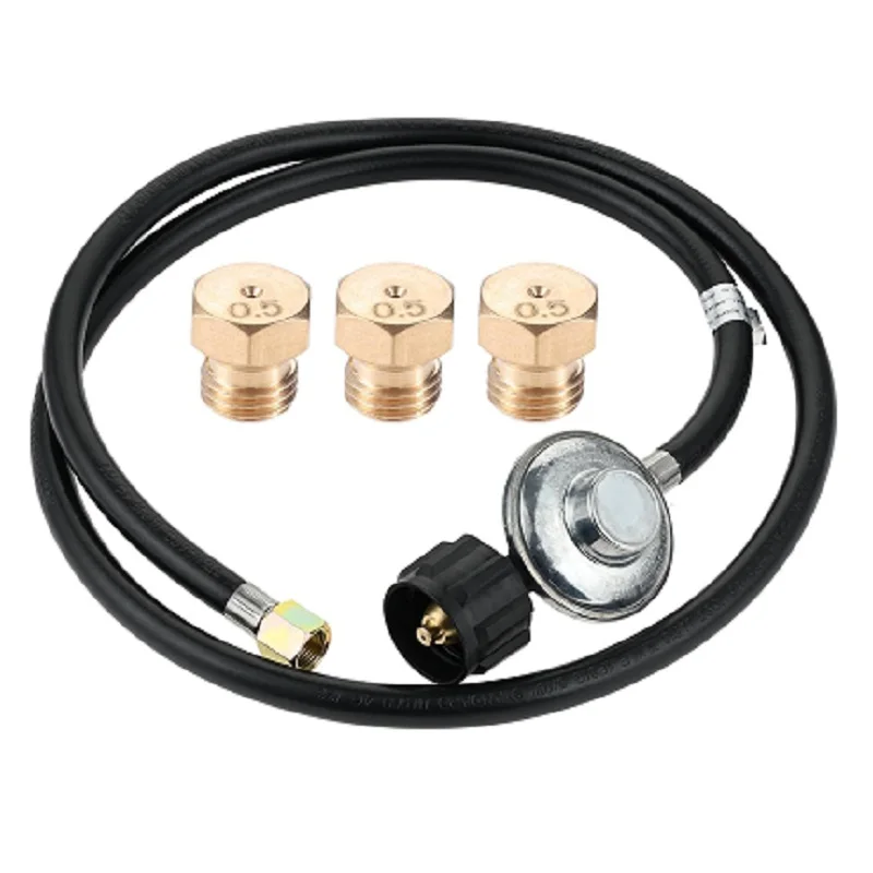 

23080901 Natural Gas to Propane Conversion Kit Fit for Weber Genesis and Genesis II with 5FT Propane Regulator Hose 3pcs Orifice