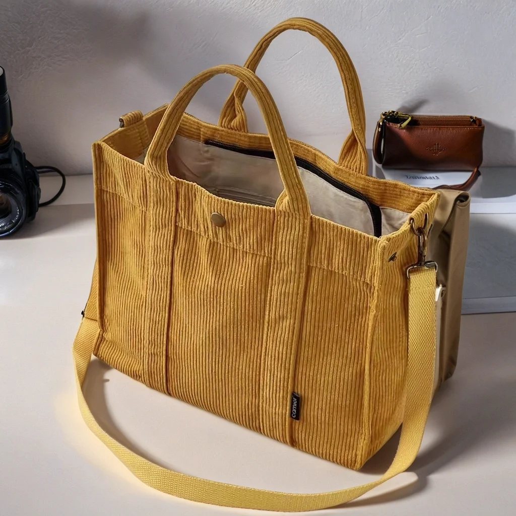 Monedero cruzado de pana marrón, bolso de hombro de pana marrón bohemio, bolso con cremallera